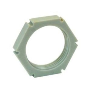 20MM PLASTIC LOCKNUTS WHITE