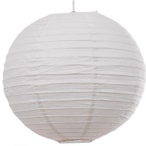LOXTON 12" WHITE ROUND PAPER SHADE