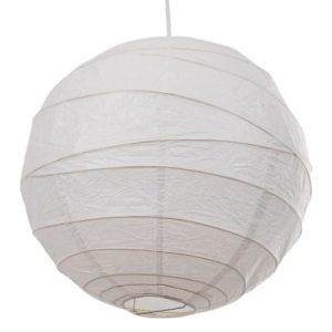 LOXTON 19" WHITE BAMBOO PAPER SHADE