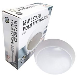 LUMI LED BULKHEAD 16W WHI EM&SD SEN 6K
