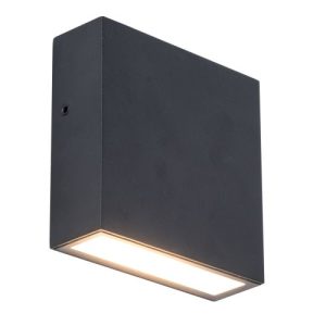 LUTEC GEMINI XF MATT BLACK WALL LIGHT