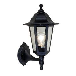 LUTEC COASTAL BLACK WALL LIGHT