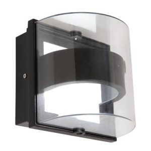 LUTEC DELTA DARK GREY WALL LIGHT