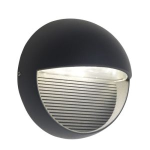 LUTEC RADIUS DARK GREY WALL LIGHT