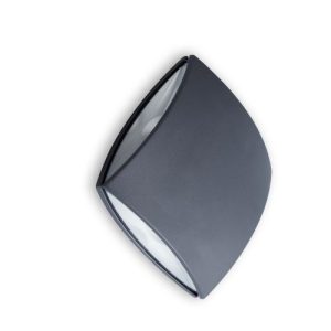LUTEC PILO DARK GREY WALL LIGHT