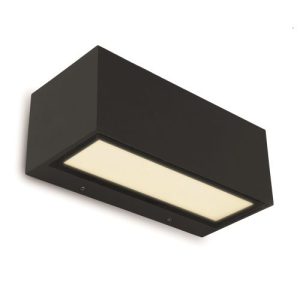 LUTEC GEMINI WALL LIGHT 20W IP54 3000K DIE CAST AL