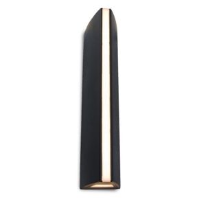 LUTEC LEO MATT BLACK WALL LIGHT