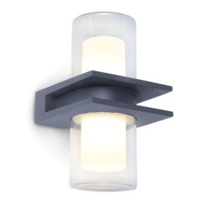 LUTEC TANGO DARK GREY WALL LIGHT