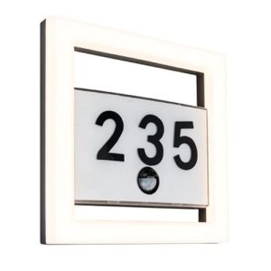 LUTEC ALICE PIR DARK GREY WALL LIGHT