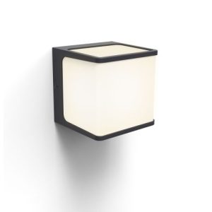 LUTEC TELIN CHARCOAL GREY WALL LIGHT