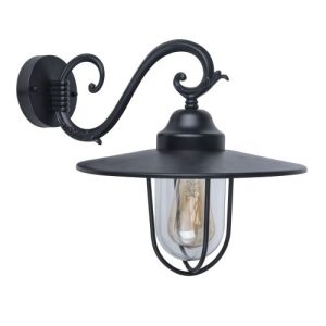LUTEC LUCY BLACK WALL LIGHT