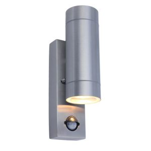 LUTEC RADO PIR STAINLESS STEEL WALL LIGHT