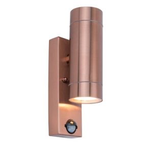 LUTEC RADO PIR COPPER WALL LIGHT