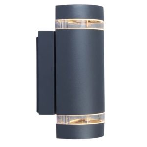 LUTEC FOCUS DARK GREY WALL LIGHT