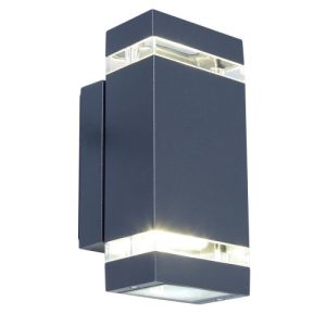 LUTEC FOCUS DARK GREY WALL LIGHT