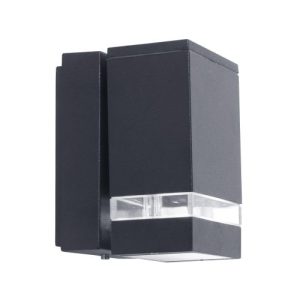 LUTEC FOCUS DARK GREY WALL LIGHT