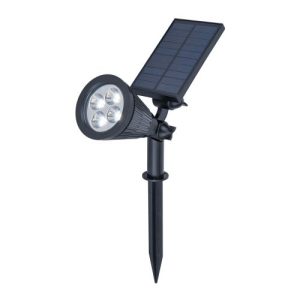 LUTEC SOLAR SUPERSPOT MATT BLACK SOLAR LIGHT