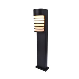LUTEC FULTON BLACK BOLLARD