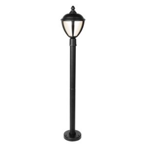 LUTEC UNITE BLACK BOLLARD LIGHT