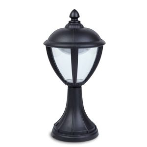 LUTEC UNITE BLACK BOLLARD LIGHT