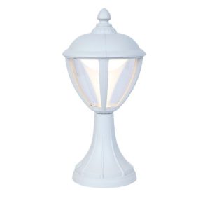 LUTEC UNITE WHITE BOLLARD LIGHT