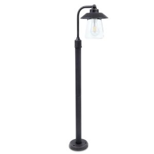 LUTEC CATE BLACK-RUST BOLLARD LIGHT