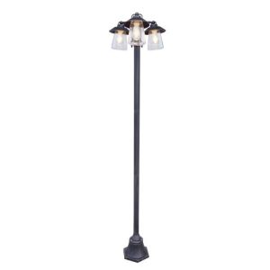 LUTEC CATE BLACK-RUST BOLLARD LIGHT