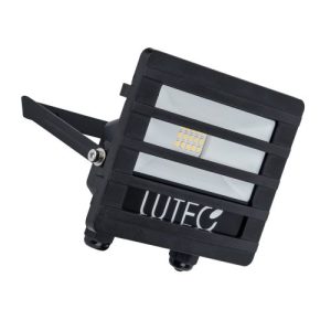 LUTEC TEC10 (WITH LOUVRE) BLACK WALL LIGHT