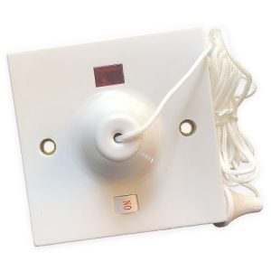 45 AMP WHITE CEILING SWITCH WITH NEON INDICATOR