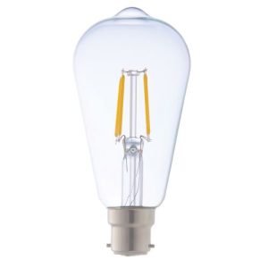 LED FILAMENT ST64 BC 6W=660L CLEAR WW 2700K