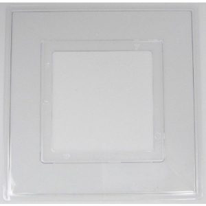 LYVIA CLEAR FINGER PLATE FOR 1G SOCKET