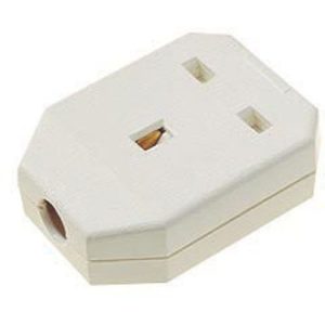 1G 13A NYLON TRAILING SOCKET WHITE