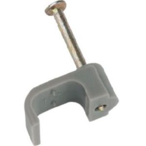 CABLE CLIP CARD 240/9MM FLAT--GREY-