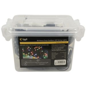 LED H/D 90 LIGHT STRING OUTDOOR 9M MULTI COLOURED