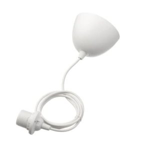 1.8MTR WHITE VINTAGE ES CORD PENDANT SET