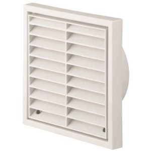 MANROSE 4" FIXED GRILL WHITE