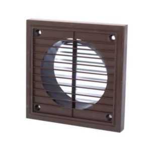 6" FIXED LOUVRE GRILL BROWN