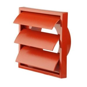 6" GRAVITY SHUT GRILL TERRACOTTA