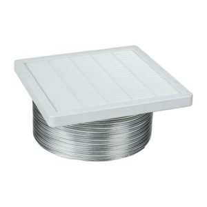 MANROSE 300MM WHITE WALL VENT KIT