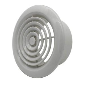 MANROSE 6IN ROUND WHITE GRILL