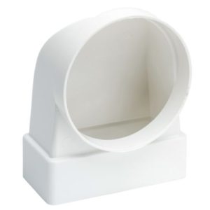 MANROSE 110 X 54MM ELBOW ROUND (100MM O/DIA) TO FLAT (MALE)