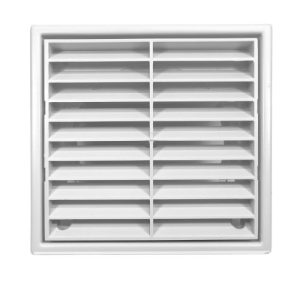 MANROSE 110 X 54MM WHITE GRILL FIXED