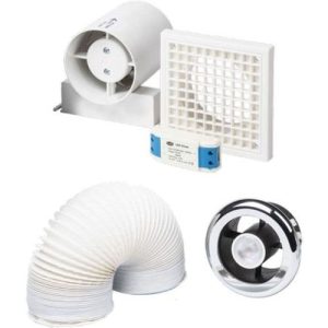MANROSE 4IN IN-LINE LED EXTRACTOR FAN KIT