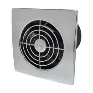 MANROSE 4" CHROME EXT FAN INC TIMER
