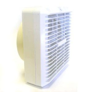 MANROSE 6" PULL CORD FAN+INTERNAL SHUTTERS