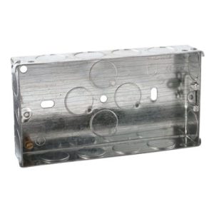 2G 25MM FLUSH METAL BOX