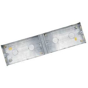 2G + 2G 35MM FLUSH METAL BOX