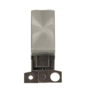 CLICK MINIGRID INGOT MODULES 10A 2 WAY RET. INGOT SWITCH BR STAINLESS