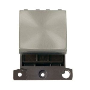 CLICK MINIGRID INGOT MODULES 250V 32A DP SWITCH MODULE SATIN CHROME