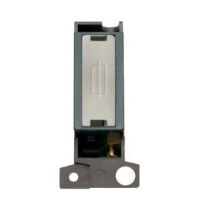 CLICK MINIGRID INGOT MODULES 13A FUSED FCU INGOT MOD BLACK SATIN CHROME